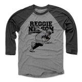 Mens Baseball T-Shirt Black / Heather Gray